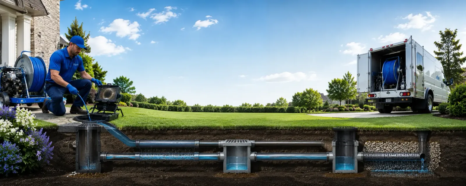 Outdoor drain cleaning information for Kearsarge, MI